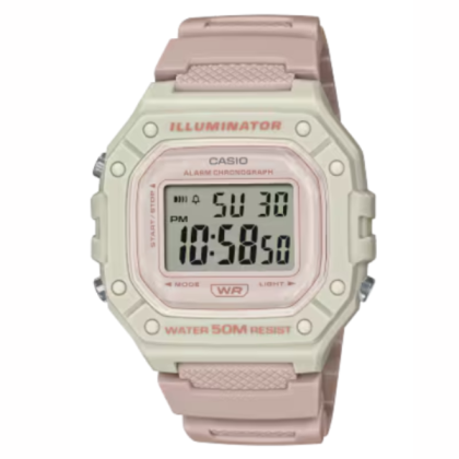 CASIO GENERAL W-218HC-4A2VDF Light Pink Digital Watch